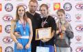 тренер-преподаватель Никишин С.И. со своими победительницами